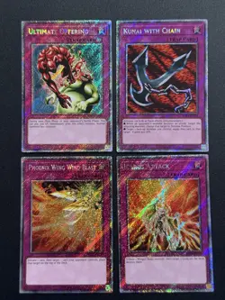 2025 YUGIOH RA04 PLATINUM SECRET RARE ULTIMATE OFFERING NM BONUS SET - Image 1