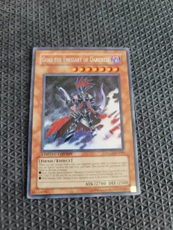 YuGiOh! Gorz the Emissary of Darkness DLG1-EN000 Limited Secert Rare Near Mint - Image 1
