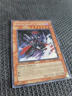 YuGiOh! Gorz the Emissary of Darkness DLG1-EN000 Limited Secert Rare Near Mint - Image 2