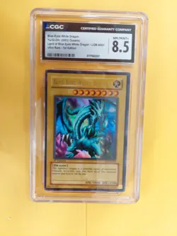 Yu-Gi-Oh! Blue-Eyes White Dragon 1st Edition LOB-A001 CGC GRADED 8.5 - Image 3