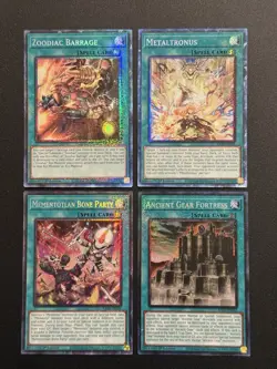 2025 YUGIOH RA04 COLLECTORS RARE ZOODIAC BARRAGE NM BONUS SET - Image 1