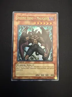 Destiny HERO - Malicious DP05-EN011 | 1st Edition Ultra Rare LP Yu-Gi-Oh! - Image 1
