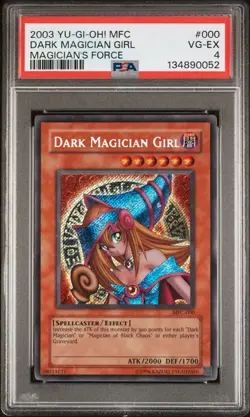 2003 YU-GI-OH! MFC-MAGICIAN'S FORCE #000 DARK MAGICIAN GIRL PSA 4 - Image 1