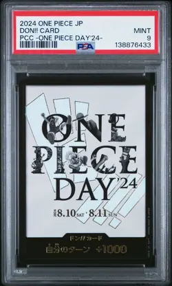 2024 ONE PIECE JAPANESE PREMIUM COLLECTION ONE PIECE DAY'24 DON!! CARD PSA 9 - Image 1