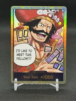 DON!! Card (Gol.D.Roger) (Gold) Carrying On His Will Foil - Image 1