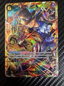 Sabo (OP13-120) Carrying on His Will Foil Secret Rare Blocker 7000 Power - Image 1