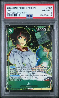 2024 ONE PIECE OP09-EMPERORS IN THE NEW WORLD ALTERNATE ART #037 LIM PSA 10 - Image 1