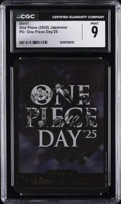 2025 ONE PIECE JAPANESE PC ONE PIECE DAY '25 DON!! CGC 9 - Image 1