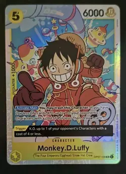 One Piece Monkey D Luffy OP07-109 SR 500 Years In The Future English NM - Image 3