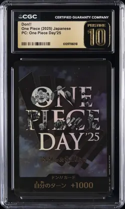 2025 ONE PIECE JAPANESE PC ONE PIECE DAY '25 DON!! CGC 10 PRISTINE - Image 1