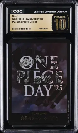2025 ONE PIECE JAPANESE PC ONE PIECE DAY '25 DON!! CGC 10 PRISTINE - Image 1