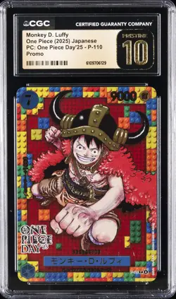 2025 ONE PIECE (2025) JPN ONE PIECE DAY '25 MONKEY D. LUFFY CGC 10 PRISTINE - Image 1