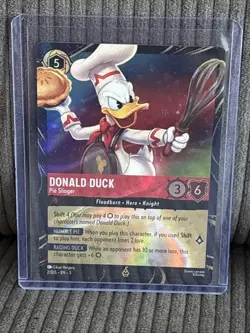 Lorcana Donald Duck Pie Slinger Holofoil Shimmering Skies Enchanted - Image 1