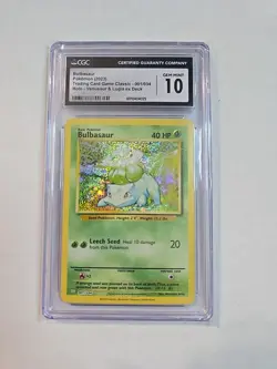 Pokemon Bulbasaur Trading Card Game Classic Collection Holo Card 001/034 - Image 1