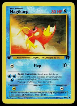 Pokemon Card - Magikarp Team Rocket 47/82 Uncommon 1st Edition - Image 1
