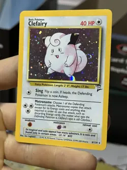 Clefairy 6/130 Chansey 3/130 Base Set 2 2000 Holo Rare WOTC Lot Pokemon Card TCG - Image 4