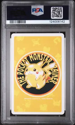 1998 POKEMON YELLOW VERSION PLAYING CARDS ACE OF SPADES #025 PIKACHU PSA 9 - Image 2