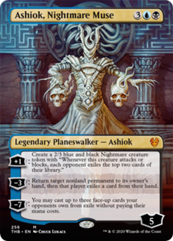 Ashiok, Nightmare Muse (Borderless) FOIL Theros Beyond Death NM CARD ABUGames - Image 1