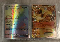 Pokemon Cards Tyranitar GX And Charizard EX Set - Image 1