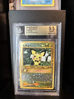 Pokemon 1999 TCG Pichu No.172 Holo Card Japanese Beckett 9.5 Gem Mint - Image 1