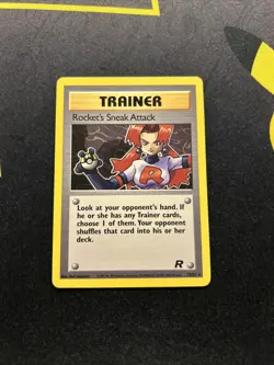 Rocket’s Sneak Attack 72/82 NM/LP -Vintage Rare Pokemon Card- Team Rocket (7q) - Image 1