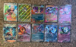 Pokemon TCG Illustration and EX Lot (10 Cards Total) NM - Image 1