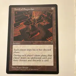 Magic: The Gathering Anvil of Bogardan Visions Rare Artifact Card Regular 1996 - Image 1