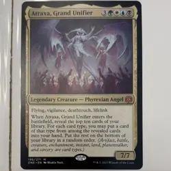 Magic: The Gathering Atraxa, Grand Unifier Mythic Angel Phyrexian 196 Regular EN - Image 1