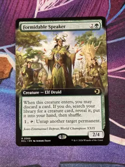 Formidable Speaker (Extended Art) MTG: Lorwyn Eclipsed - Image 1