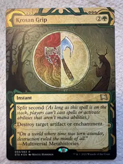 MTG Etched Foil Strixhaven: Mystical Archives STA Krosan Grip MINT - Image 1
