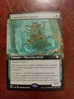 MTG Contaminant Grafter (Extended Art) Commander: Phyrexia: All Will Be One NM - Image 1