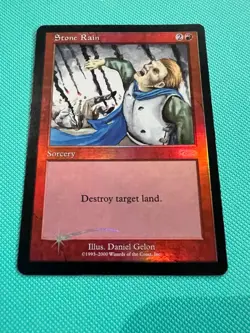Foil - Stone Rain - FNM - 2000 - Promo - Friday Night -MTG - Magic the Gathering - Image 1