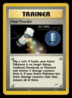 Heal Powder 104/105 Common Neo Destiny WOTC Pokemon LP - Image 1
