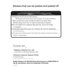 Pokemon Center Sticker - Terastal Gengar Poison 3.5x2.5in Kanto #94 - Image 3