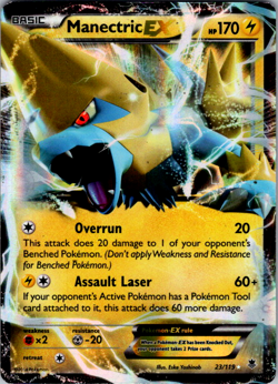 Manectric EX 23/119 Pokemon TCG XY Phantom Forces Ultra Rare - Image 1