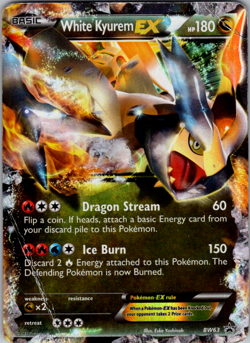 White Kyurem EX BW63 Promotional English Pokemon Pokemon Promos - Image 1