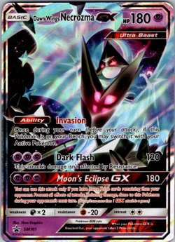 Dawn Wings Necrozma GX SM101 Pokemon TCG SM Black Star Promo LP - Image 1