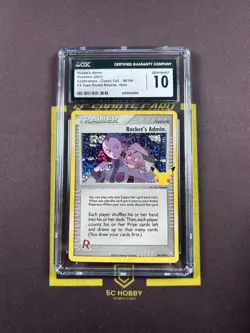 2021 Pokemon Celebrations Classic Coll. 86/109 Holo Rocket's Admin CGC10 FCJS - Image 1