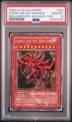 2003 YU-GI-OH! PROMO #001 SLIFER THE SKY DRAGON PSA 10 - Image 1