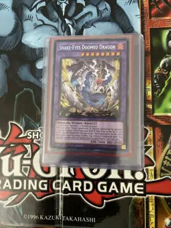 Yugioh Snake Eyes Doomed Dragon SUDA Secret Rare NM - Image 1