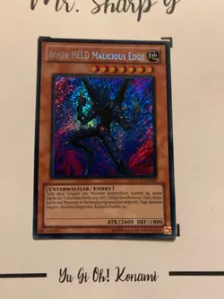 BOSER HELD MALICIOUS EDGE - LCGX-DE029 DEUTSCH Yu Gi Oh! CARD SECRET RARE - Image 2
