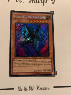 BOSER HELD MALICIOUS EDGE - LCGX-DE029 DEUTSCH Yu Gi Oh! CARD SECRET RARE - Image 3