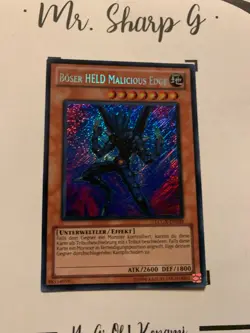 BOSER HELD MALICIOUS EDGE - LCGX-DE029 DEUTSCH Yu Gi Oh! CARD SECRET RARE - Image 4