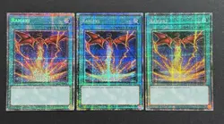 2025 YUGIOH MP25 1ST ED STARLIGHT RAIGEKI ALT ART X3 NM SET - Image 1