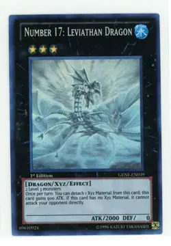 YGO Generation Force Number 17 Leviathan Dragon GENF-EN039 Ghost 1st LP R5M8 - Image 1