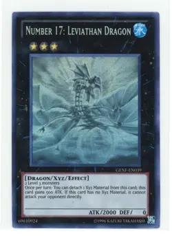 YGO Generation Force Number 17 Leviathan Dragon GENF-EN039 Ghost Rare NM R5M8 - Image 1