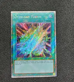 Yugioh! 1x Overload Fusion RA03-EN169 Platinum Secret Rare 1st Ed NM - Image 1