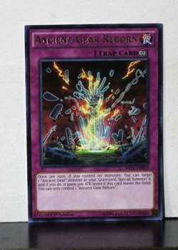Yugio Ancient Gear Reborn RATE-EN070 Rare 1st Edition - Image 1