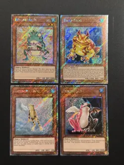 2024 YUGIOH RA03 1ST ED PLATINUM SECRET RARE SWAP FROG NM BONUS SET - Image 1