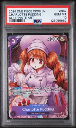 Charlotte Pudding One Piece Op08-Two Legends 067 PSA 10 - Image 1